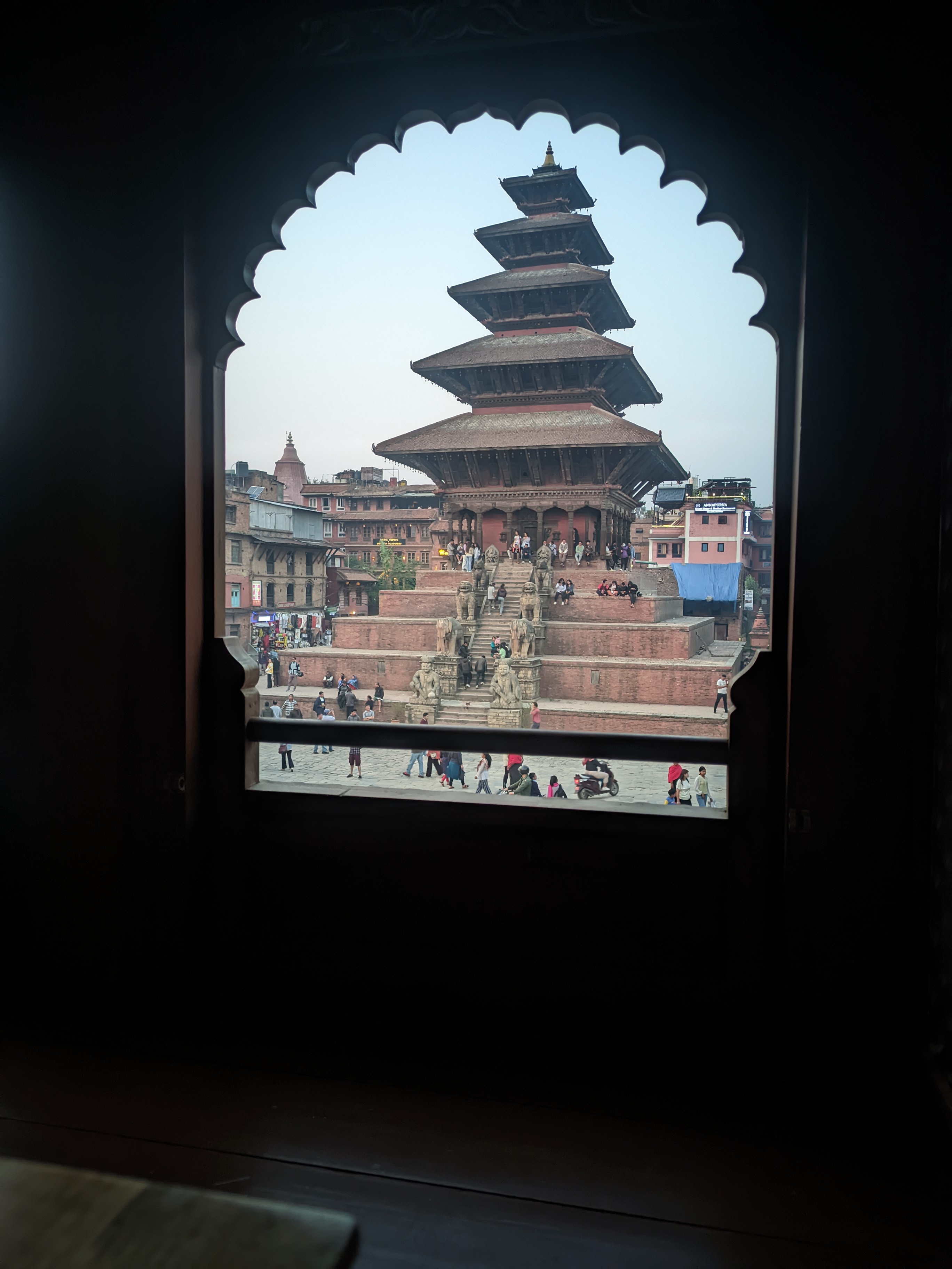 Nyatapola Temple from Himalayan Java Coffee